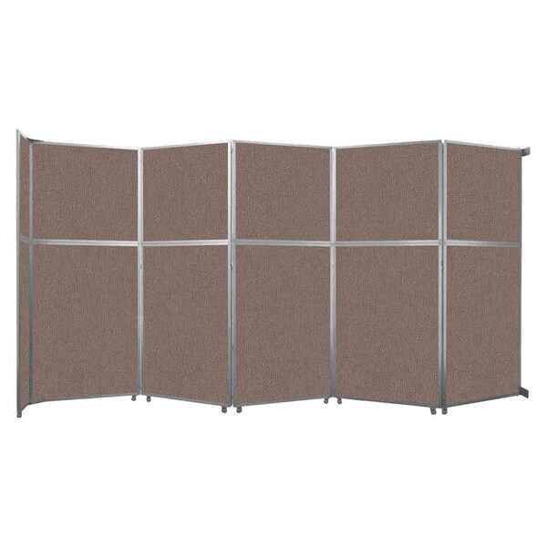 Operable Wall Folding Room Divider 19'6" x 10'3/4" Latte Fabric